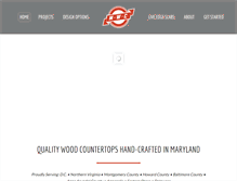 Tablet Screenshot of marylandwoodcountertops.com